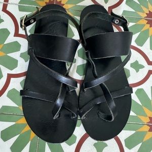 Ancient Greek Alethea flat Sandals
Size 36. Black. $185